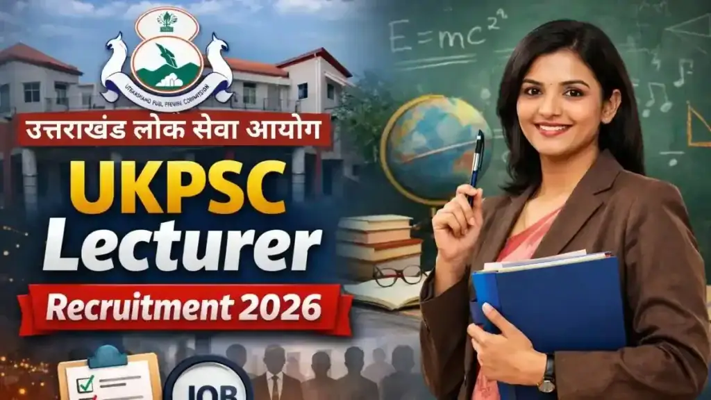 UKPSC Lecturer Recruitment 2026