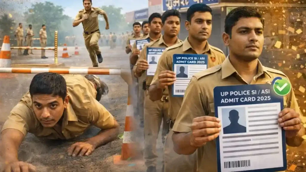 UP Police SI ASI PET PST Admit Card 2025