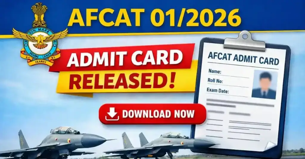 AFCAT Admit Card 2026