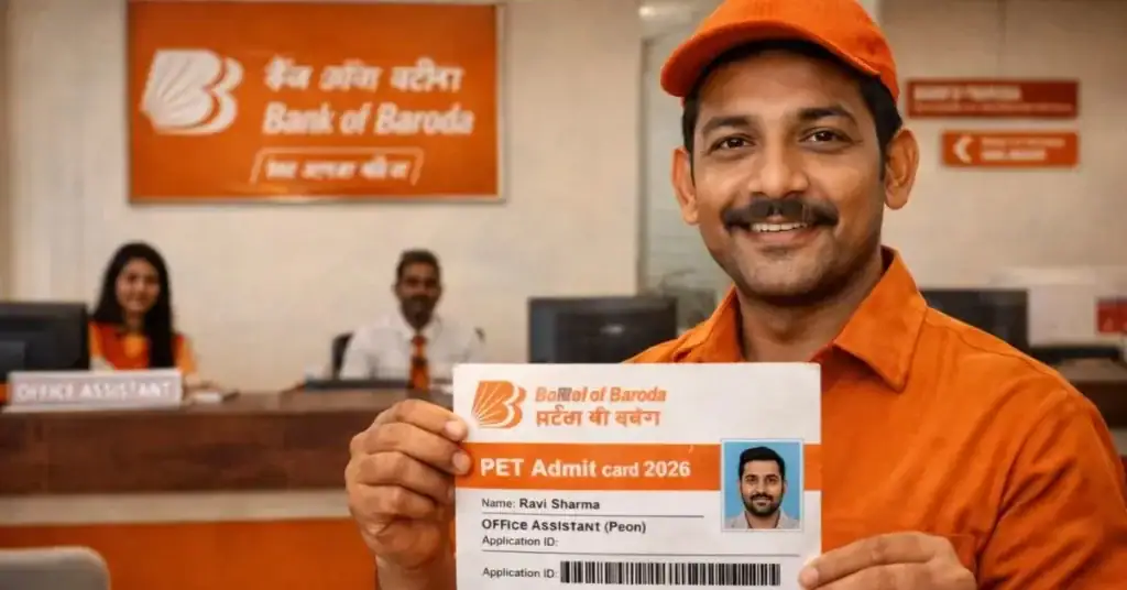 Bank of Baroda Peon PET Admit Card 2026